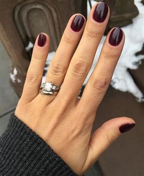 45 popular fall nail colors for 2020 42 dark gel nails powder nails dipped nails