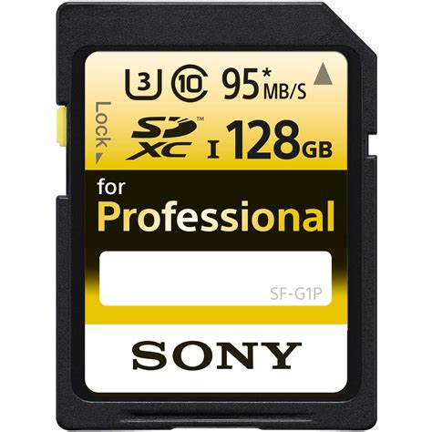 Sony 128gb Ultra High Durability Professional Sdxc Sf G1pt1 Bandh