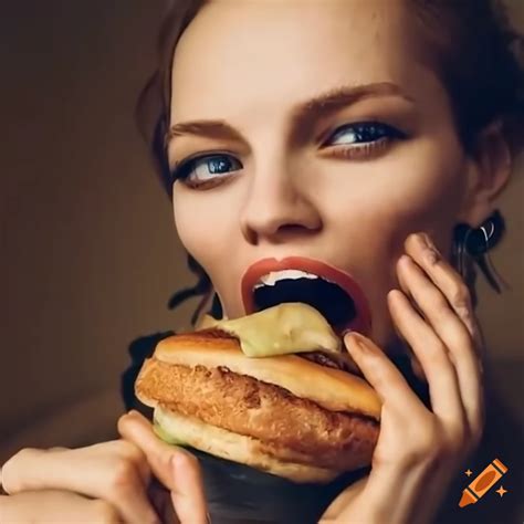 Humorous Vegan Debate About Ethics Of Eating A Burger On Craiyon