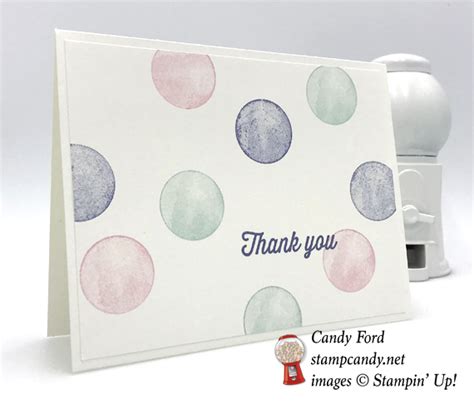 Eclectic Expressions Polka Dot Thank You Card Card Making Projects