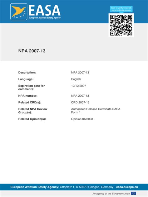Easa Form 1 Fill Out And Sign Online Dochub