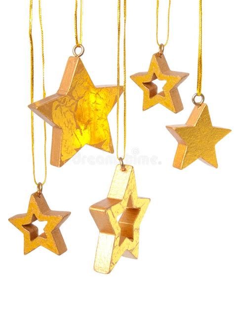 Golden Christmas Stars Stock Photo Image Of Season December 16526494
