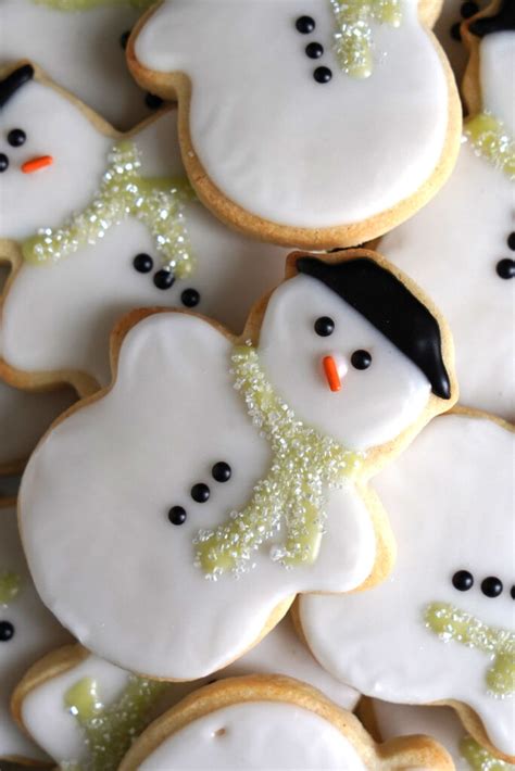 Snowman Sugar Cookies Step By Step Decorating With Video Dessarts
