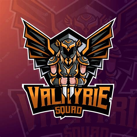 Premium Vector Valkyrie Pro Player Esport Gaming Mascot Logo Template