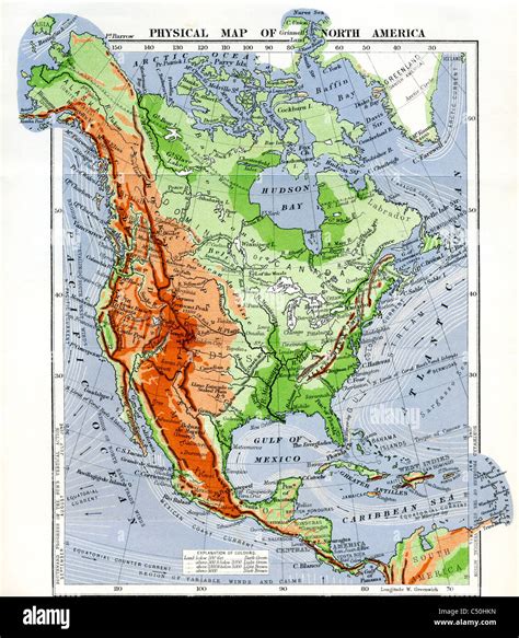 mapa fisico de america del norte mapa politico de america del norte