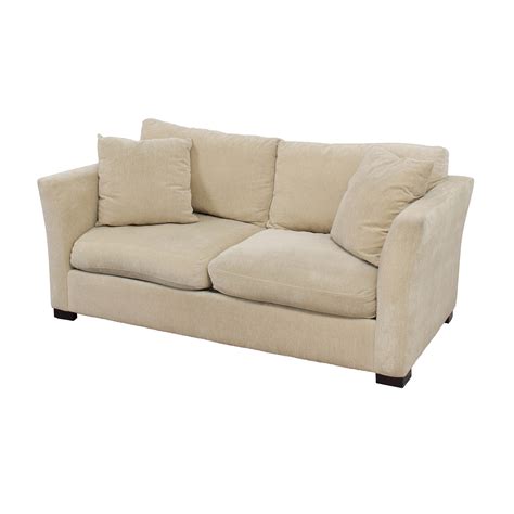 90 Off Macys Macys White Two Cushion Fabric Couch Sofas