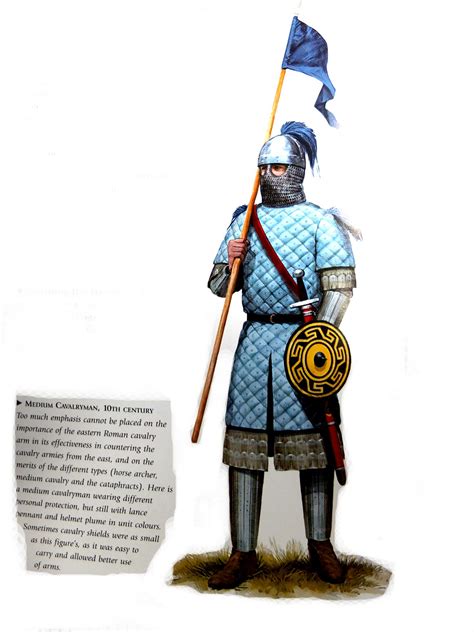 A Drawing Of A Man In Armor Holding A Blue Flag And Wearing A Helmet
