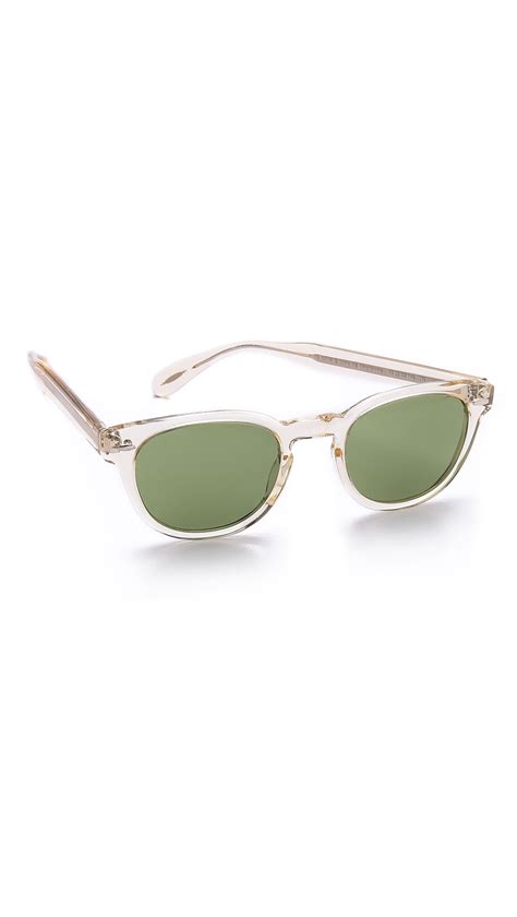 Oliver Peoples Sheldrake Sunglasses In Natural For Men Lyst