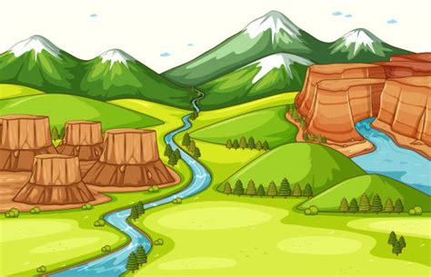 Landforms Clipart Illustrations Royalty Free Vector Graphics And Clip