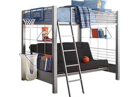 Loft beds make brilliant use of limited space, they are fun for kids, and can be themed up and utilized in so many different ways. Build-a-Bunk Gray 4 Pc Full/Futon Loft Bed - Bunk/Futon
