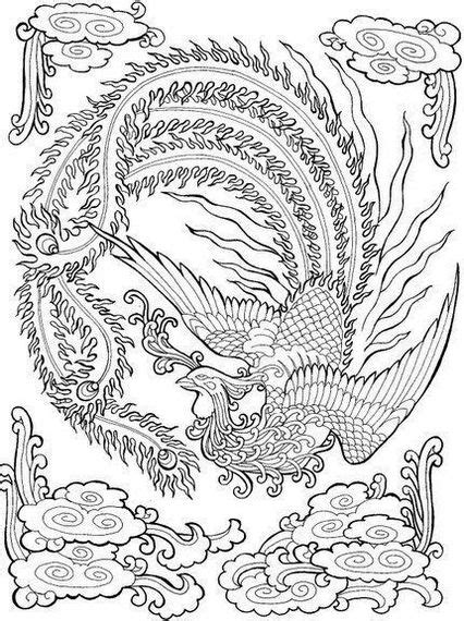 Greatest phoenix coloring pages adult book ill. Phoenix Bird Coloring Pages For Adults