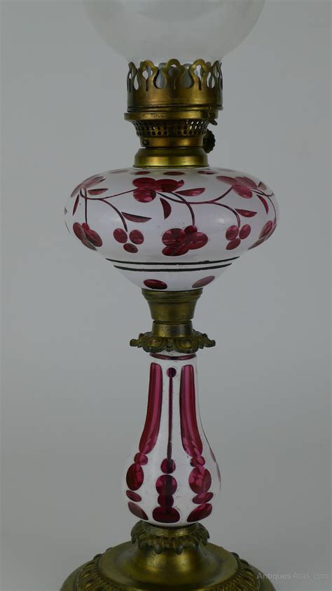 Antiques Atlas 19th Century Stourbridge Glass Oil Lamp