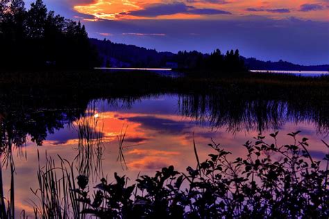 Sunset Lake Sky Free Image Download