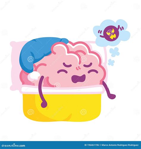 Isolated Brain Dream Emoji Stock Vector Illustration Of Concept