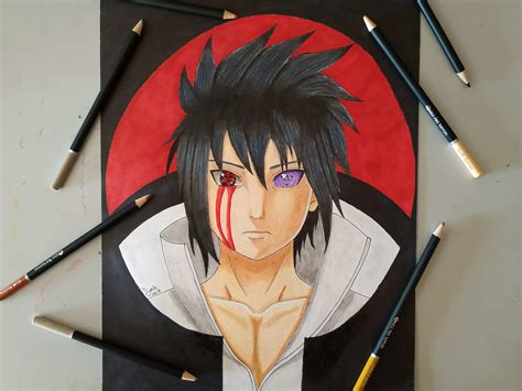 This Is My Drawing Of Sasuke That I Made I Few Days Agowhat Do You