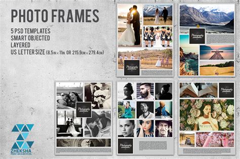 Photo Frames Collages Templates On Creative Market