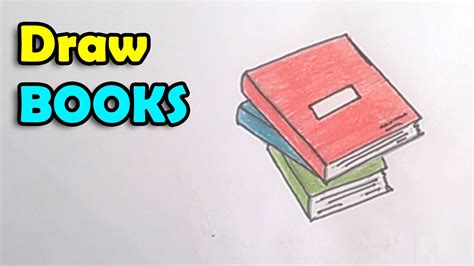 How To Draw A Book Step By Step For Kids Techers Day Card Idea Youtube