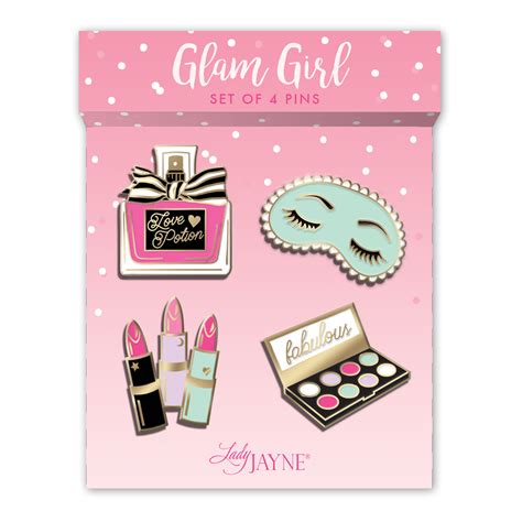 Glam Girl Enamel Pins Glam Girl Pin Patches Crafts