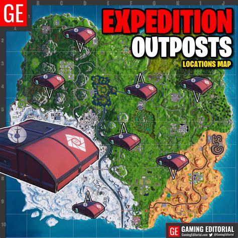Visit All Fortnite Expedition Outposts Locations Map Week 7 Challenge