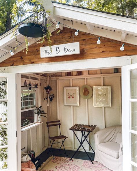 Create A Cozy Farmhouse She Shed For Relaxation Maxipx