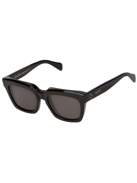 Celine Square Sunglasses In Black Lyst