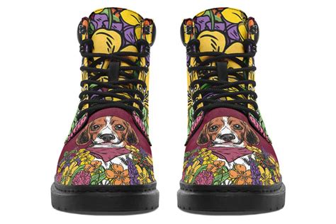 Illustrated Beagle Classic Vibe Boots Groove Bags
