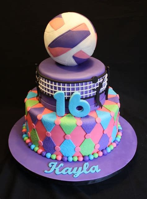Volleyball Cakes Volleyball Theme Sweet 16 Cake Specialty Cakes By