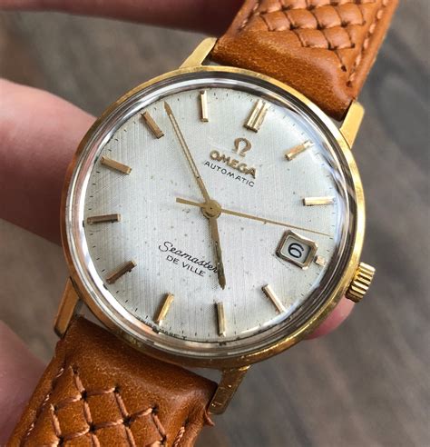 Omega Seamaster Deville 18k Gold Vintage Automatic Watch Etsy
