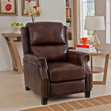 Rivington Brown Premium Top Grain Leather Recliner Chair