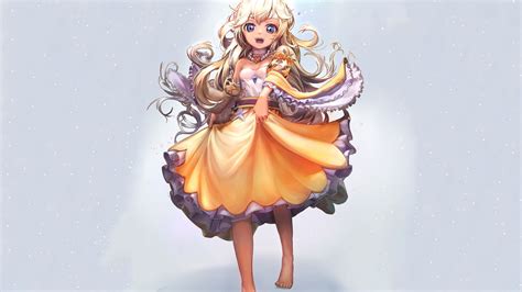 Desktop Wallpaper Princess Anime Girl Blonde Hd Image Picture