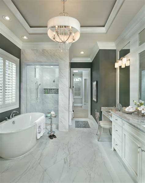 Let's face it, having a master bathroom is great! 20+ Bathroom Chandelier Designs, Decorating Ideas | Design ...