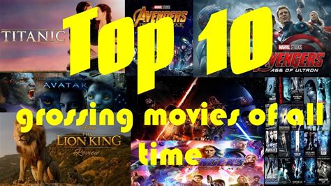 Top 10 Grossing Movies Of All Time Youtube