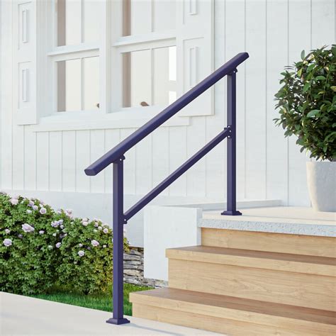 2 Step Railing 14 Exterior Handrail Ideas Simplified Building Finch