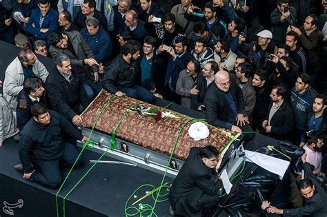 Mourners Gather Around The Coffin Of Former President Ali Akbar Hashemi