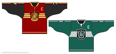 Harry Potter Gryffindor Slytherin Hockey Jerseys Jersey Design