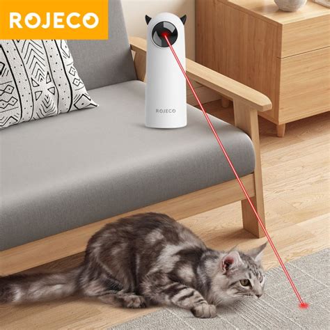 Rojeco Led Automatic Laser Toys Interactive Smart Teasing Pet Funny