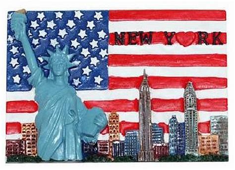 New York Magnet Freiheitsstatue Liberty Statue 3 D Poly Empire Chrysler