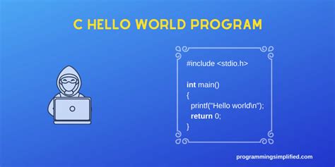 Hello World Program In C Programming Simplified