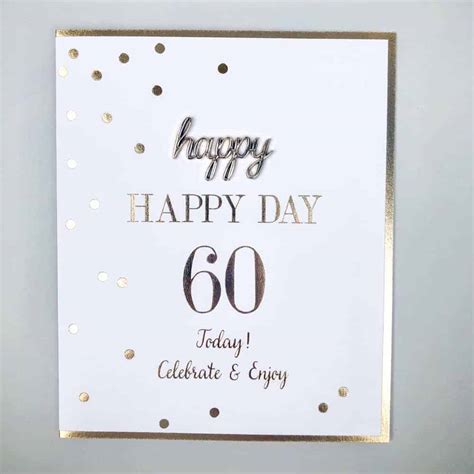 60th Birthday Card Card Design Template
