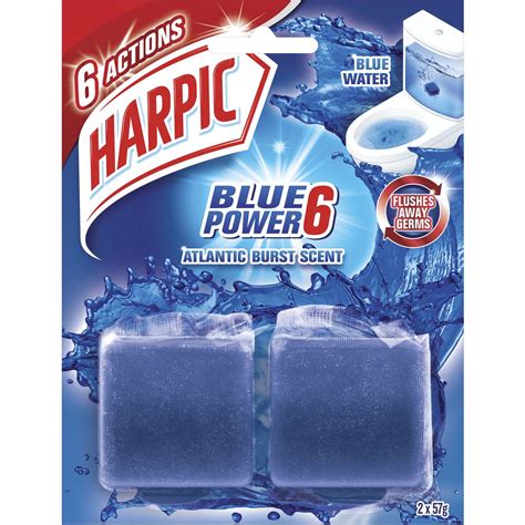 Harpic Foaming Blue Toilet Cleaner Block 114g X 2 Pack Woolworths