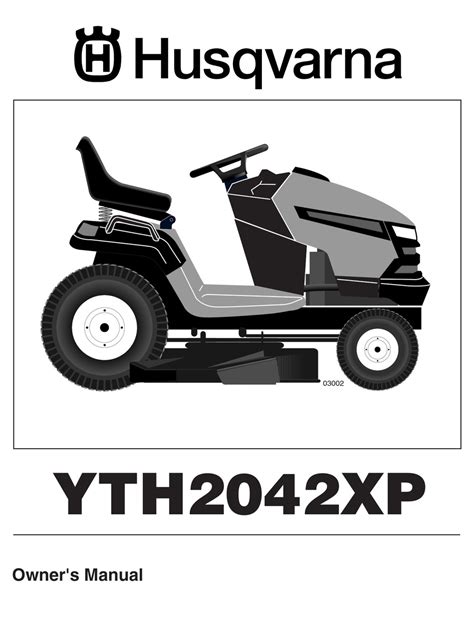 Husqvarna Yth2042xp Owner S Manual Pdf Download Manualib