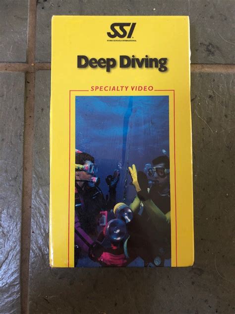 Ssi Scuba Deep Diving Specialty Video Vhs Ebay