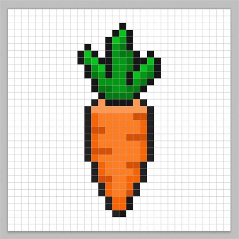 How To Make A Pixel Art Carrot Mega Voxels