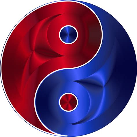 Blue And Red Yin Yang Yin Yang Sticker Yin Yang Art Ying Yang Art