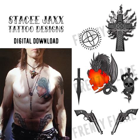 Stacee Jaxx Rock Of Ages Temporary Tattoo Designs For Cosplayers Digital Downloadlast Minute