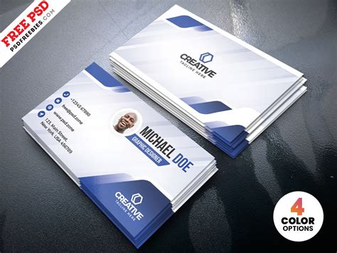 Creative Business Card Designs Free Psd By Psd Freebies On