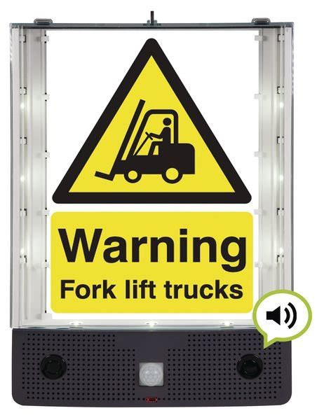 Seton Talking Safety Sign Alerter Forklift Truck Sign Seton