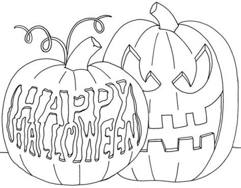 Scary Pumpkin Faces Coloring Pages Coloring Pages