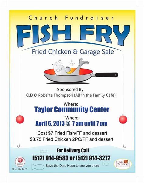 Fish Fry Flyer Clip Art
