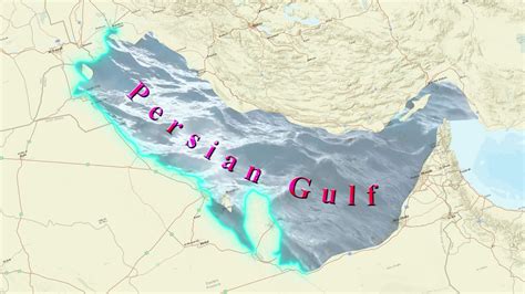 Persa Golfo Mapa V Deo De Stock En Vecteezy
